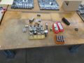 Work Bench, Wood Top, Metal Frame - NO CONTENTS- Auction Item