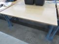 Work Bench, Wood Top, Metal Frame- Auction Item