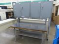 Wood Top Bench w Metal Frame (2) Door Equipto Cabinets w Lower Shelf and Contents- Auction Item