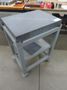 Black Granite Surplus Plate on Stand w Portable Cart on Casters- Auction Item