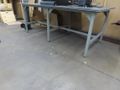 Heavy Duty Steel Table w Plastic Surface - NO CONTENTS- Auction Item