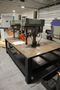 Clausing Model 2236 20" Drill Presses (2) on Steel Table, 2-Speed Motors, Hand Quill Feeds, Jacobs Drill Chucks, Safety Shields- Auction Item