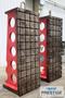 95" x 36" x 36" T-Slotted Angle Plate, 12 Horizontal T-Slots, 5 Vertical T-Slots, Fabricated, Qty 2, #43230