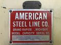 36" x 18 GA AMERICAN STEEL LINE 7-ROLL COIL STOCK STRAIGHTENER: STOCK #13595