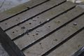 PAIR - 18" X 48" X 30" CUSTOM DRILLED  ANGLE PLATES: STOCK #73099