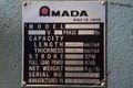 10' X 3/16" AMADA MODEL #M-3045 POWER SHEAR: STOCK #63520