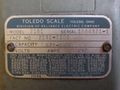 125 LB TOLEDO MODEL #2181 FLOOR SCALE: STOCK #18816