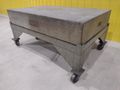 72" X 48" X 12" RAHN GRANITE SURFACE PLATE ON TABLE W/ CASTERS : STOCK 20059