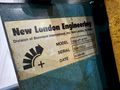 8" WIDE X 6' HIGH NEW LONDON ENG MODEL #500 MOTORIZED BELT INCLINED PARTS CONVEYOR: STOCK #20069