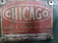 90 TON X 10' CHICAGO D&K MODEL #810-L MECHANICAL BRAKE WITH AIR CLUTCH: STOCK 16343