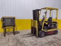 5,800 LBS HYSTER MODEL #E65XM2 36V ELECTRIC FORKLIFT & CHARGER: STOCK #21662
