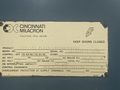 12" x 60" CINCINNATI MODEL #215-153 PLAIN HYPOWERMATIC HORIZONTAL BED-TYPE MILL / MILLING MACHIN