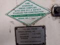 110 TON CINCINNATI MODEL #110 OBS HYDRAULIC C-FRAME PRESS, 10" STROKE: STOCK 15962