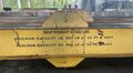 50,000 LB. X 30' CAPITAL STEEL HEAVY DUTY SPREADER BAR / LIFTING BEAM: STOCK #19816