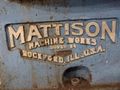 36" X 50 HP MATTISON ROTARY SURFACE GRINDER: STOCK #23504
