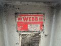 8' X 3/4" WEBB MODEL #9L INITIAL PINCH PLATE ROLL: STOCK 17198