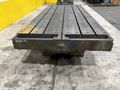 6' X 14'6" HEAVY DUTY T-SLOTTED LAYOUT TABLE ON RAISED BASE: STOCK #21788