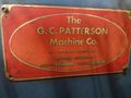 1/4" PATTERSON MODEL #1975 WIRE STRAIGHTENER & CUTOFF MACHINE: STOCK #16362
