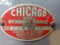 10' X 10 GAUGE DREIS & KRUMP CHICAGO D&K MODEL 204 POWERED APRON BRAKE: STOCK #14637
