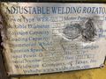 60 TON WELDWIRE MODEL #WER-60  POWERED TANK TURNING ROLLS WITH IDLER: STOCK #16907