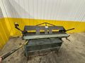 4' X 16 GAUGE ROPER WHITNEY MODEL #U416 MANUAL FINGER BOX & PAN BRAKE W/ STAND: YOBRO #23907