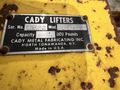 10,000 LBS x 96" x 14-48" WIDE CADY MODEL #SL101658 ADJUSTABLE SHEET LIFTER: STOCK #11459