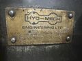 13" X 18" HYD-MECH MODEL #S-20P SWIVEL MITRE HORIZONTAL BANDSAW: STOCK #22384