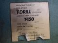 6-3/4" T-DRILL MODEL #T-150 PIPE COLLARING MACHINE WITH T-DRILL EC-150 END PROCESSING ATTACHMENT