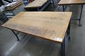Work Bench, Wood Top, Metal Legs- Auction Item
