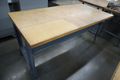Work Bench, Wood Top, Metal Legs- Auction Item