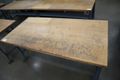 Work Bench, Wood Top, Metal Legs- Auction Item