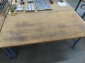 Work Bench, Wood Top, Metal Legs- Auction Item