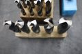 Large Drills, Straight Shank w Wood Dividers- Auction Item