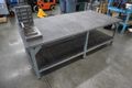 HD Steel Table w Plastic Surface - NO CONTENTS- Auction Item