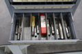 Huot Drill Index, Fractional Taps - 3 Drawer- Auction Item