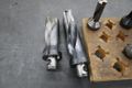 Komet Thru Spindle Coolant Insert Drills, 2 Flute, (12) ABS50 and (2) ABS 63 Holders- Auction Item