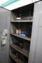 Metal Cabinet, 2 Door, 4 Adjustable Shelves with 3 Angle Plates and Contents- Auction Item