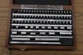 Starret Gage Block Set: .05 - 4" with Case- Auction Item