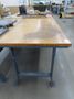 Work Bench, Wood Top, Metal Legs- Auction Item