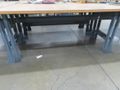Work Bench, Wood Top, Metal Frame- Auction Item