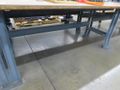 Work Bench, Wood Top, Metal Frame - NO CONTENTS- Auction Item