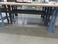 Work Bench, Wood Top, Metal Legs- Auction Item