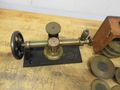 Star Brass Mf'g Co. ***Antique*** Single Range Deadweight Gage Tester with 74.5 Lbs of Brass Weight Sets in Original Wooden Boxes- Auction Item