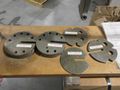 Balance Beam Testing Device, **Shop Made**, On Rolling Wood Cart with Weights and Conversion Charts- Auction Item