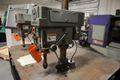 Clausing Model 2236 20" Drill Presses (2) on Steel Table, 2-Speed Motors, Hand Quill Feeds, Jacobs Drill Chucks, Safety Shields- Auction Item