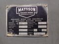 18" X 120" MATTISON HYDRAULIC SURFACE GRINDER: STOCK #20590