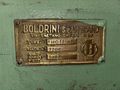 1/2" X 13' BOLDRINI MODEL #RIB0-13-HY HYDRAULIC HEAD FLANGER & DISHING MACHINE: STOCK #23190