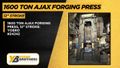 1600 TON AJAX FORGING PRESS CELL WITH INDUCTION UNIT AND ROBOT, 12" STROKE: YOBRO #24242
