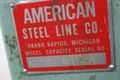 2500 LBS X 12' AMERICAN STEEL LINE COIL REEL: STOCK #67986