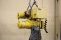 3 TON YALE ELECTRIC CHAIN HOIST W/POWER TROLLEY: STOCK #67436